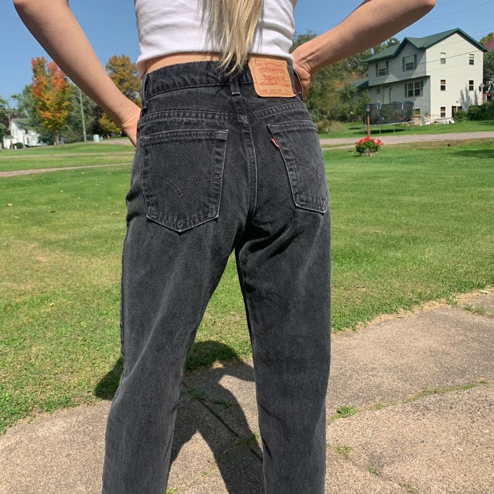 RARE ✨ Vintage 90s 550 jeans black 25 short trendy